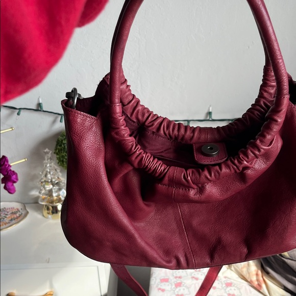 Free People Head Over Heels Leather Crossbody Bag in Red - Picture 9 of 12